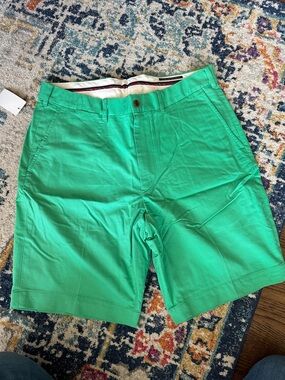 Polo Golf by Ralph Lauren | Men's Plato Green Flat-Front Chino Shorts | sz 34